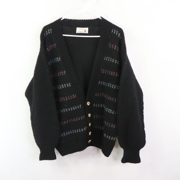 60s Mens Medium Shetland Wool Cowichan Sweater